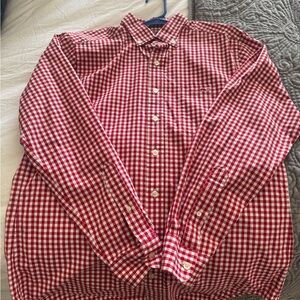 Vineyard Vines Men’s Slim Fit Tucker Shirt Classic Red Checkered Size Medium